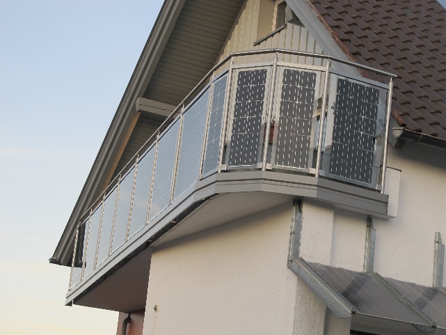 Beispiel eines Solar-Balkons